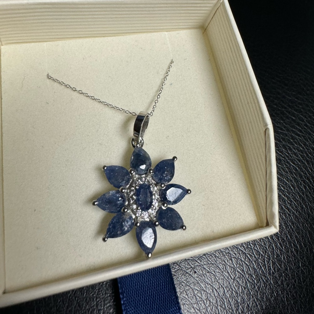 Solar Sapphire Pendant